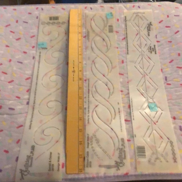 QUILT STENCILS 1981 & 1991 vintage 8 piece - Picture 7 of 16